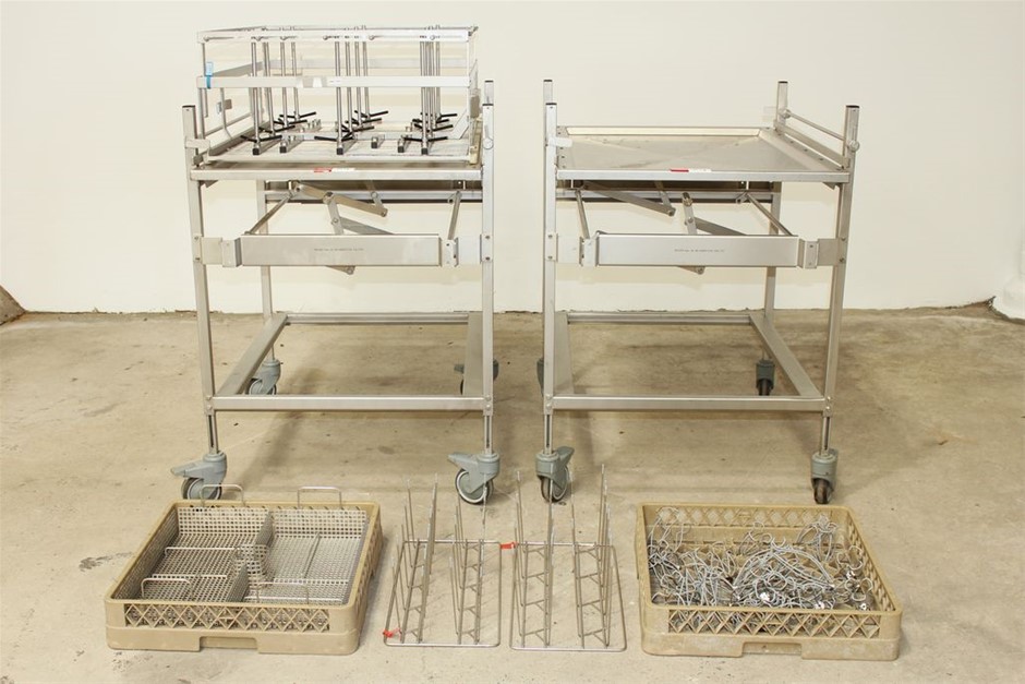 S/S Trolleys with drying Racks
