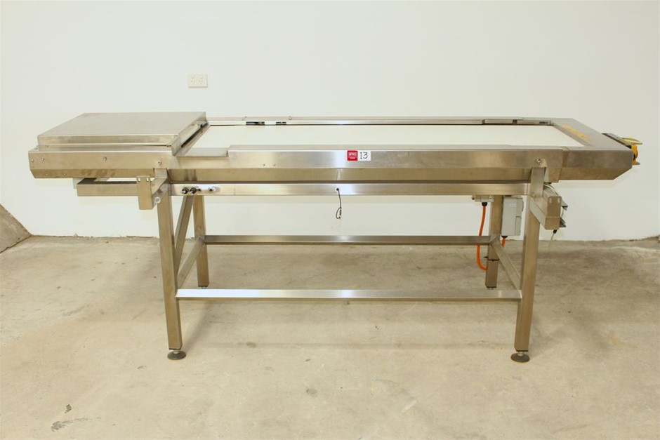 Belt Conveyor on Stainless Steel Frame