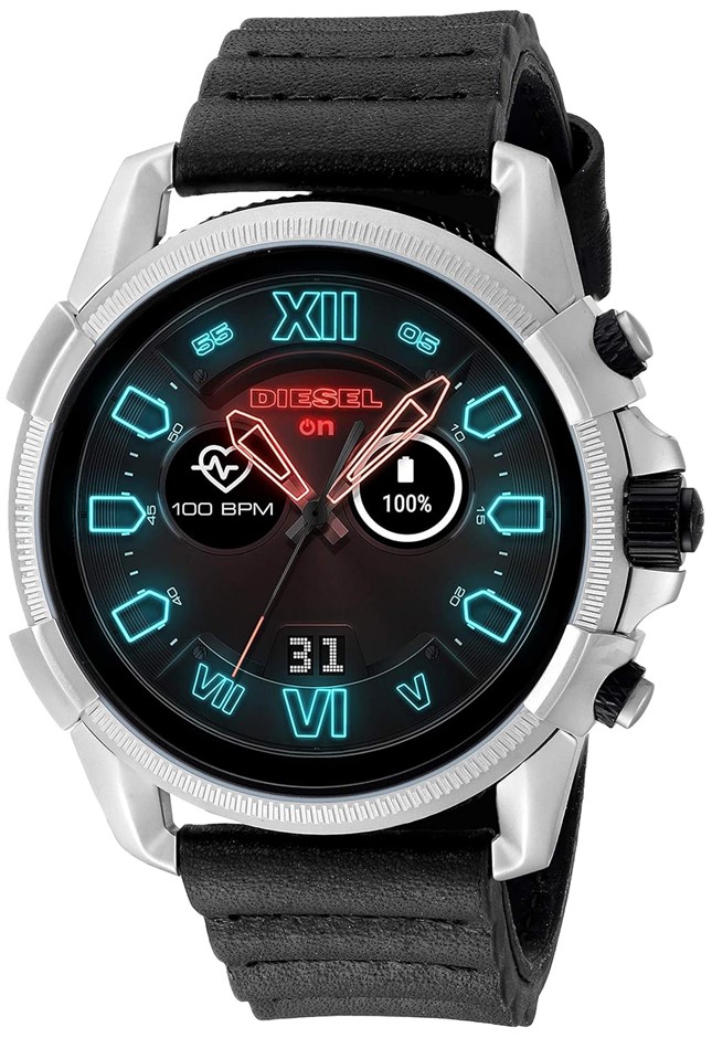 DIESEL ON Men's Full Guard 2.5 Touchscreen Smartwatch Stainless Steel Black
