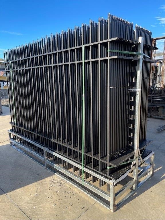 Quantity of 24 Wrought Iron Style Fence Panels( Unused)