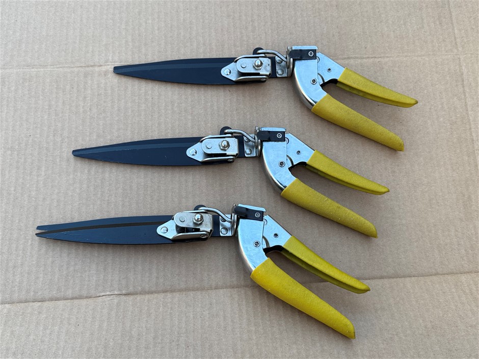 Garden Grass Shears, rotatable handle, x 3 units NEW