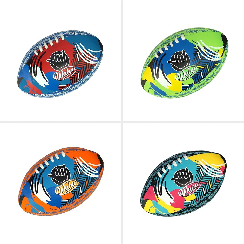WAHU Footy Assorted - Red, Green, Pink or Orange.