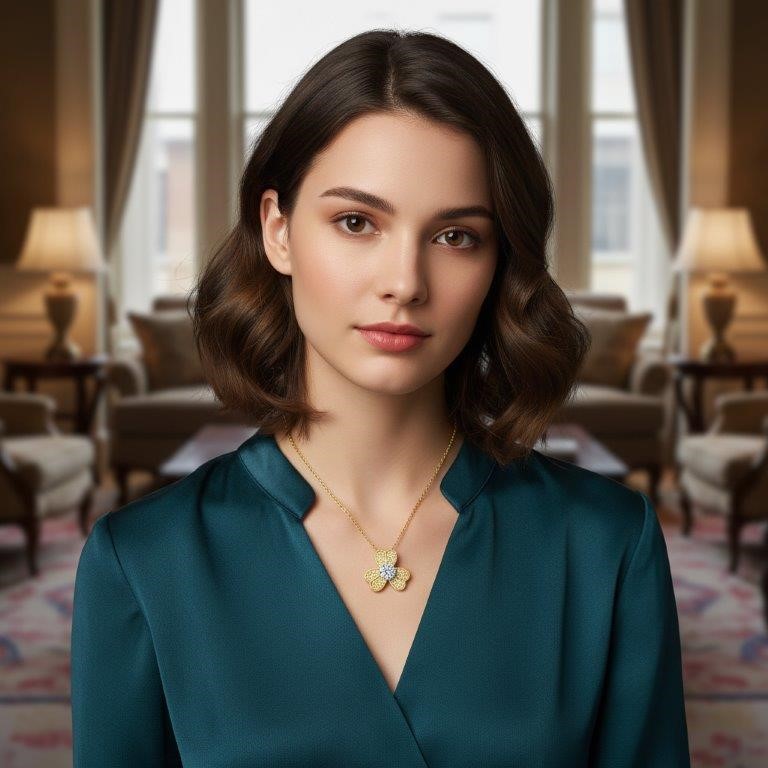 1.0ct GRA Moissanite white Brilliant Cut 925 Sterling Silver Pendant-VVS