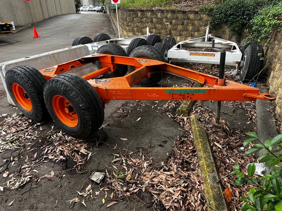 Custom Made Fabricated Steel Dual Axle Dolly