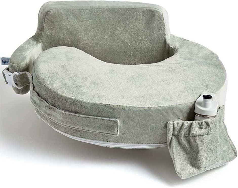 MY BREST FRIEND Super Deluxe Breastfeeding Pillow, Platinum, 1 Count (Pack
