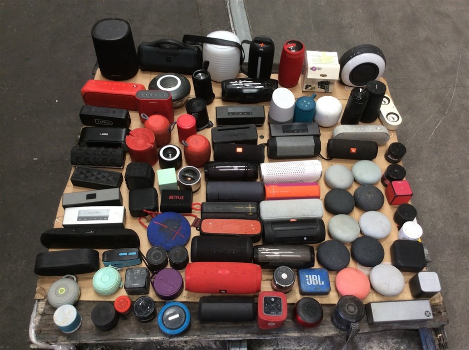 Mixed Brands Bluetooth Speakers, Portable Speakers, Smart Speakers And Audi