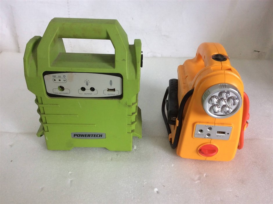 Powertech MB-3607 Power Pack with LED Light + TechOne TJS-4B Jump Starter