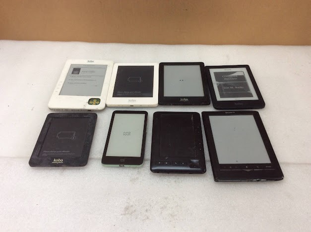 Kobo/Sony Mixed Brand and Model E-Book Reader (Lot of 8)