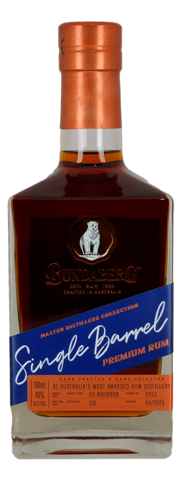 MDC Bundaberg Single Barrel Premium Rum (1x 700mL)