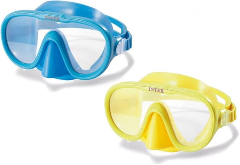 2 x INTEX Sea Swim Masks, Blue & Yellow.