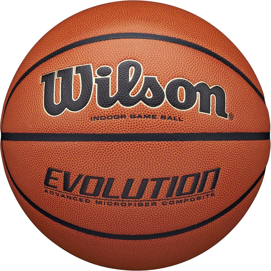 WILSON Evolution EMEA Basketball, Size 7, Orange.