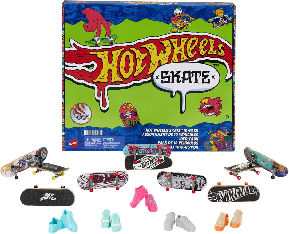 HOT WHEELS Skate Fingerboards 10-Pack.