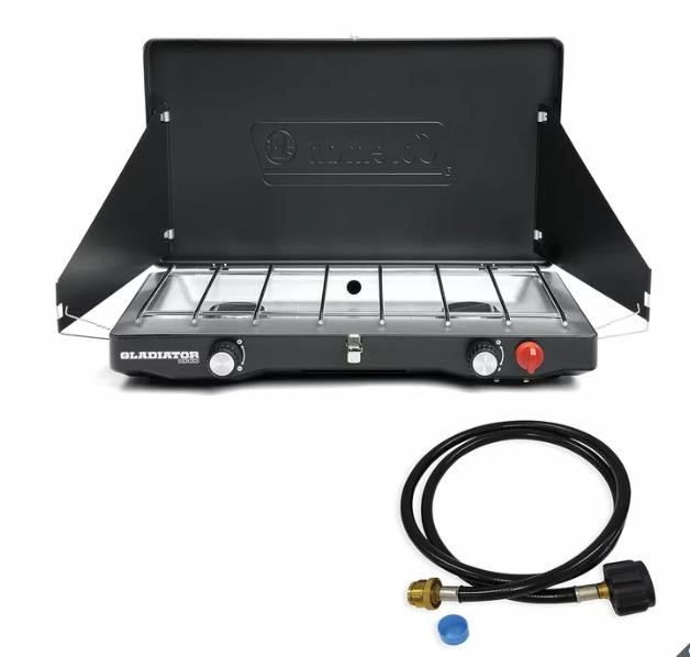 COLEMAN Classic Gladiator 2-Burner Propane Gas Camping Stove.