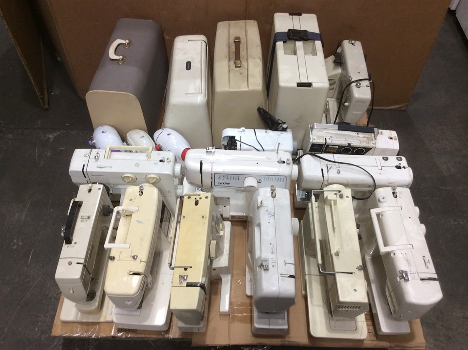 Mix Brand Mix Model Electric Sewing Machines (Lot of 19)