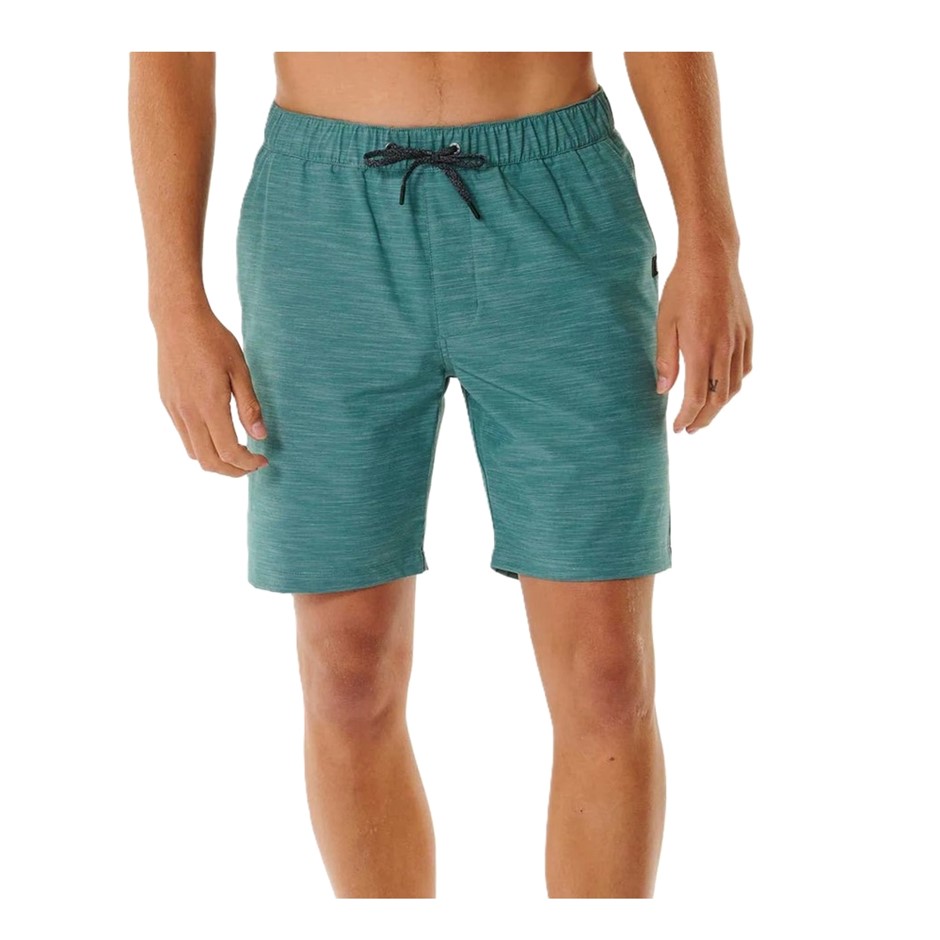 RIP CURL Men's Jackson Volley Boardwalk Shorts - Washed Green, Size 2XL. RR