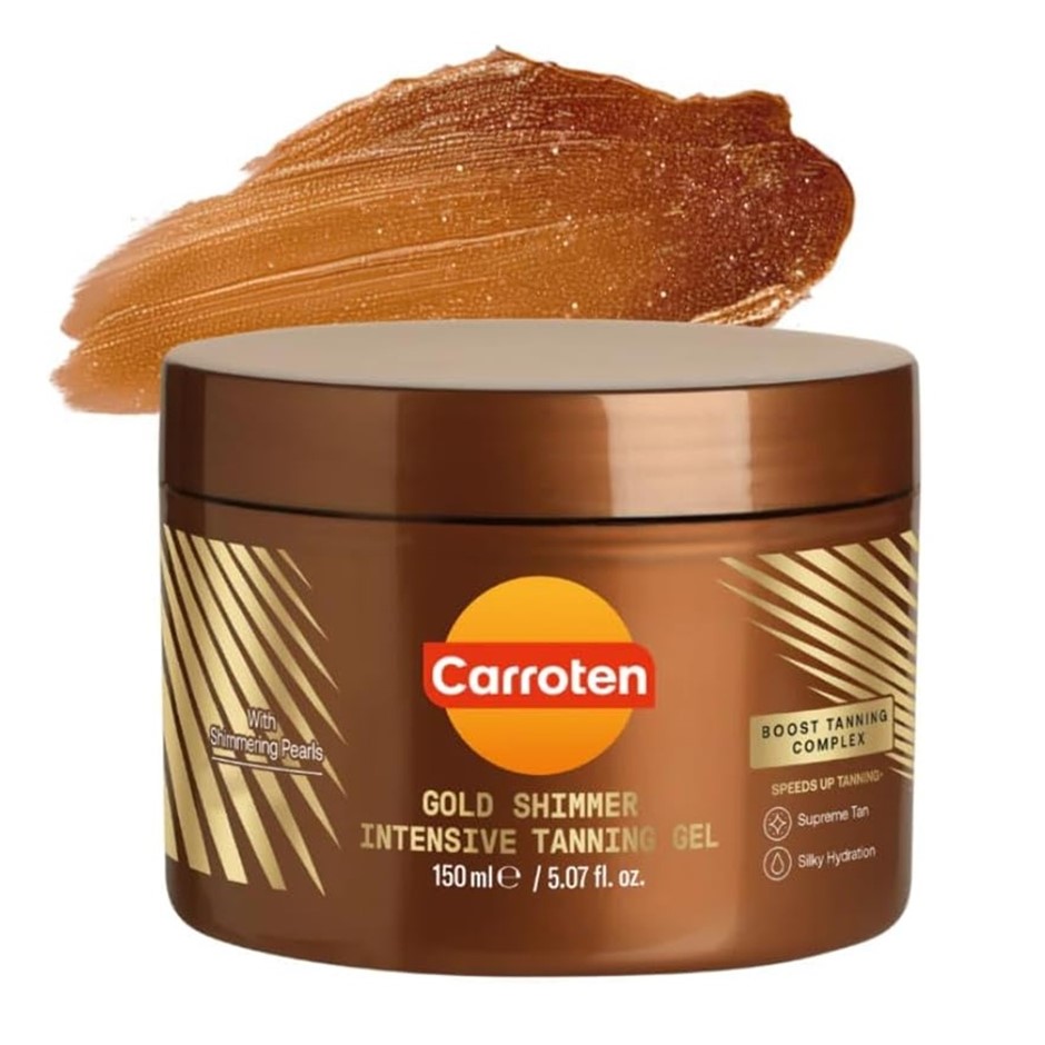 CARROTEN SPF0 Gold Shimmer Intensive Tanning Gel 150ml  Buyers Note - Disco