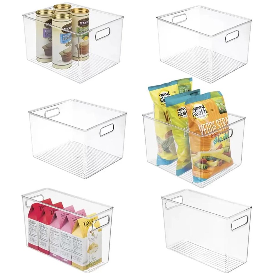 IDESIGN Tall Linus Kitchen Storage Bins 6-Piece Set.