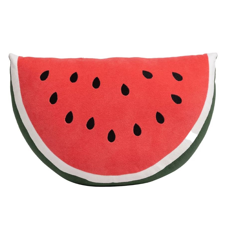 BRENTWOOD ORIGINALS Fruit Shape Pillow Plush, Watermelon.