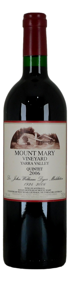 Mount Mary Quintet Cabernet 2006 (1x 750mL), Yarra Valley, VIC.