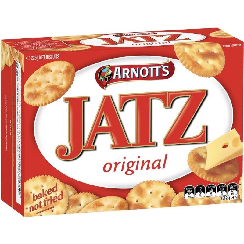 6 x JATZ Original Crackers, 225g. N.B: Damaged packaging.