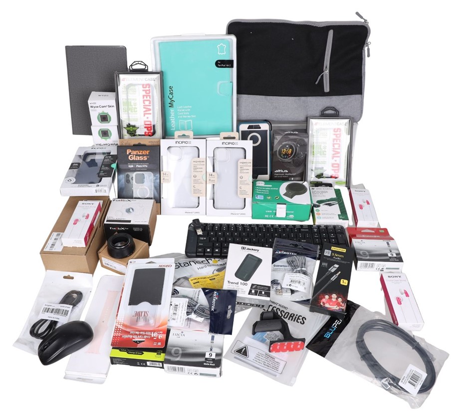 20 x Assorted Electronics and Accessories, INCL: LOGITECH, SONY, APPLE, ETC
