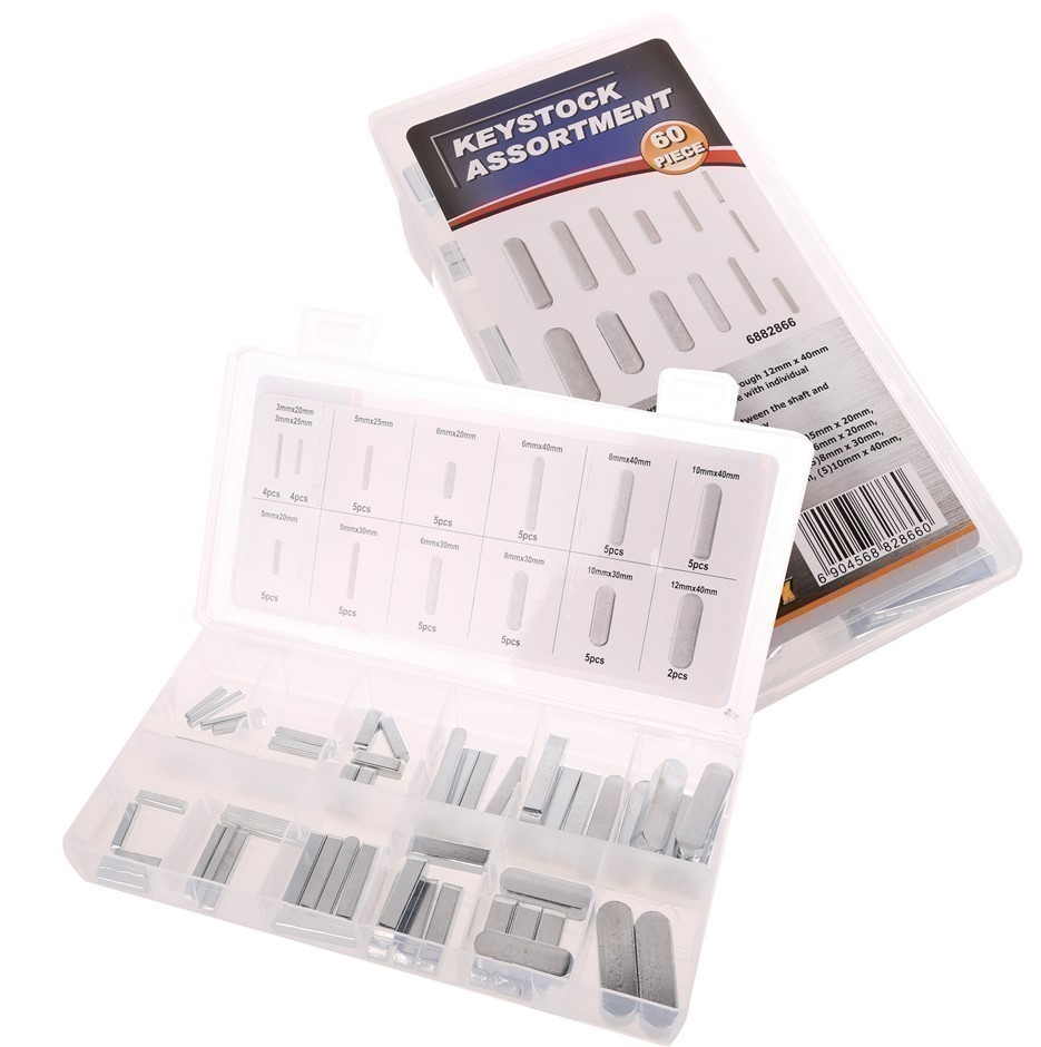 2 x 60pc Keystock Assortments, Sizes as per Image.