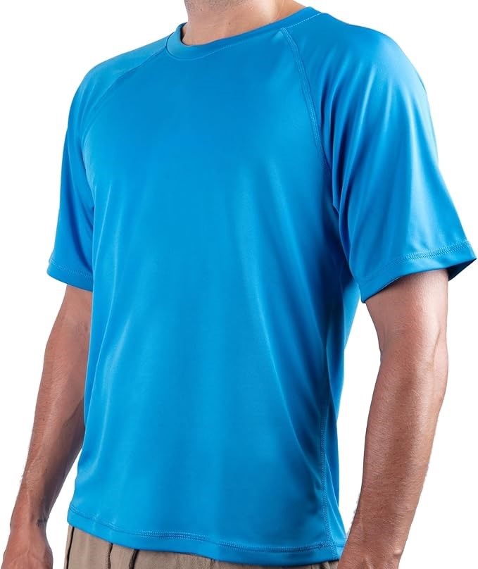 KANU SURF Men's UPF50+ Quick Dry Swim Shirt, Size 2XL, Royal, 8077.