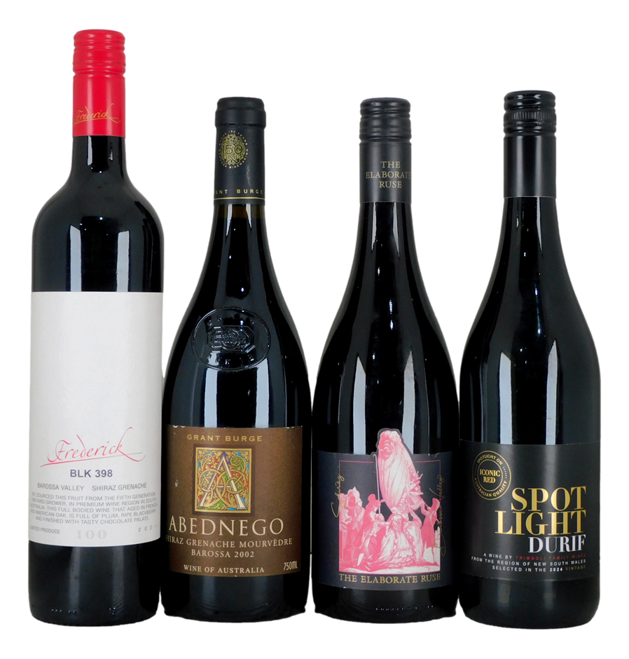 Pack of Assorted Red Wine (4x 750mL), Multi Region,