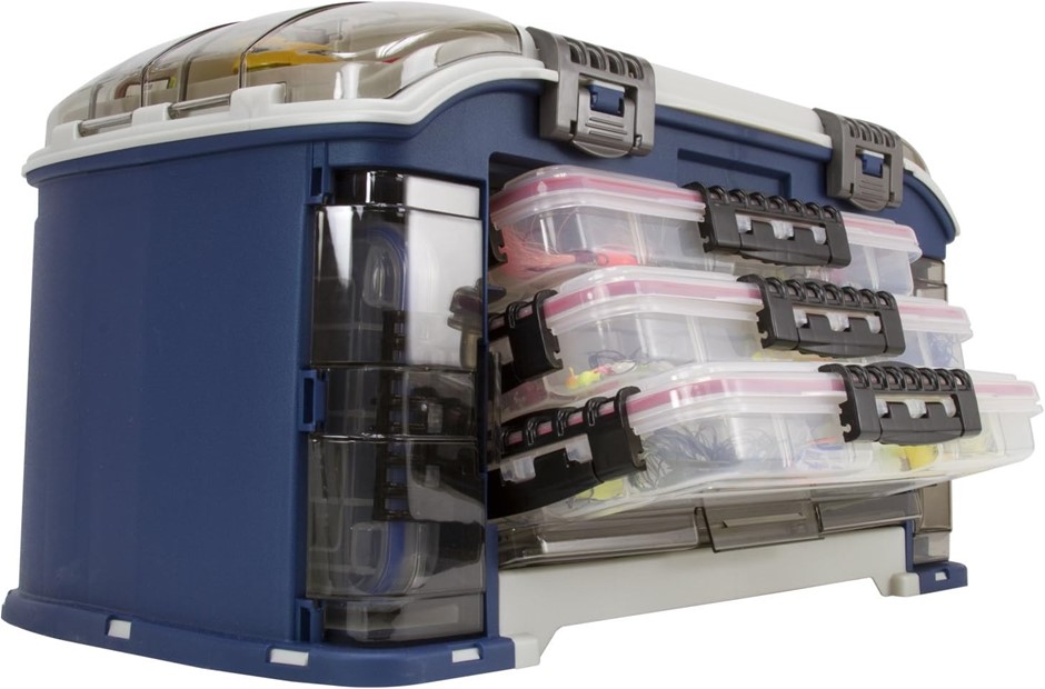 Plano Elite Series Ultimate Angled Tackle System, 7 StowAway Utility Boxes,