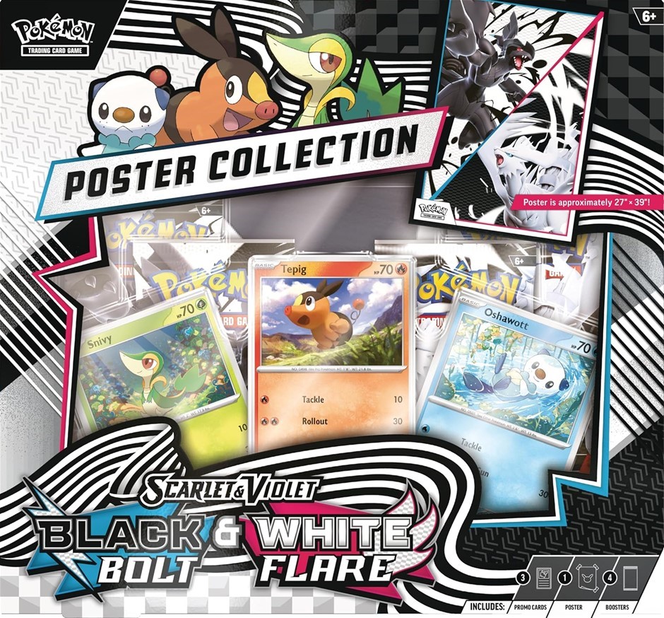 POKEMON TCG Scarlet & Violet 10.5 Unova Poster Box NB: card packs have been