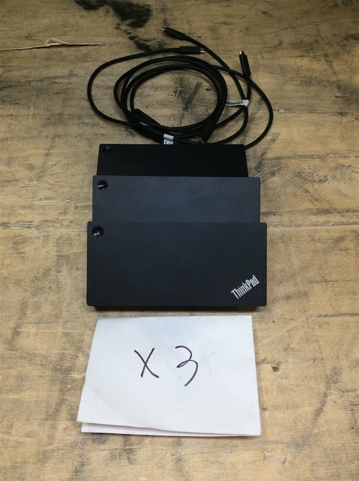 Lenovo LDA-KP ThinkPad Universal USB-C Dock (Lot of 3)