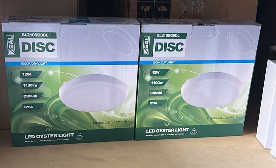 2x DISC LED Oyster Lights