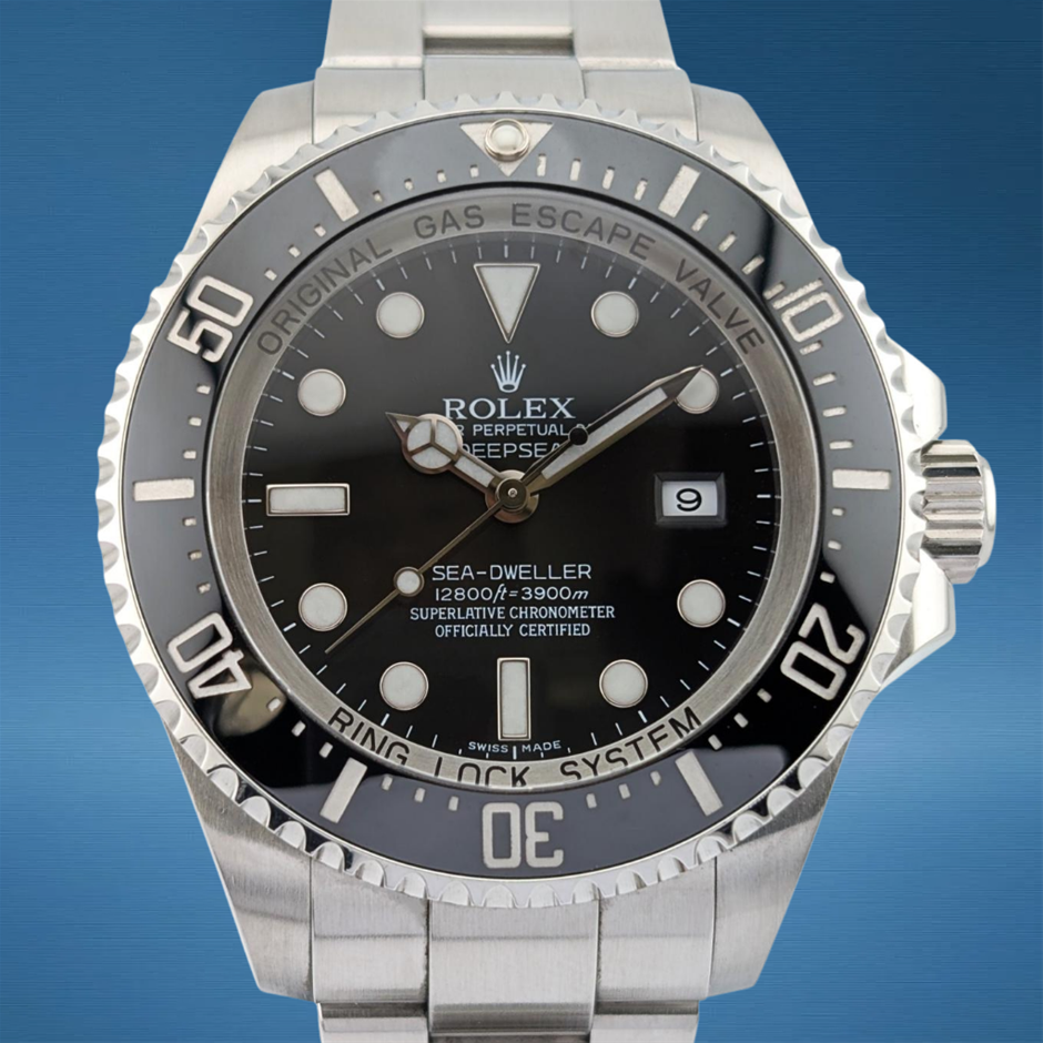 Rolex 116660 Sea-Dweller Deepsea Steal Ceramic Cerachrom Bezel BxO & COA