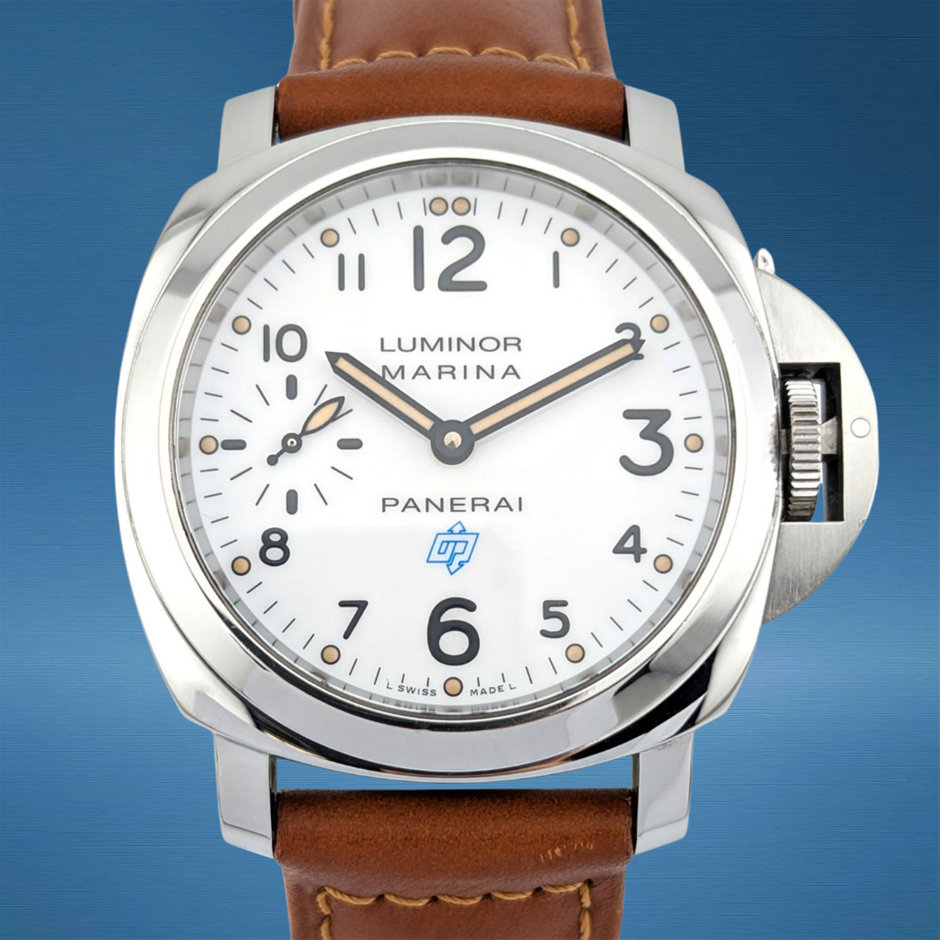 Panerai PAM00660 Luminor Marina Logo Bianco 44mm 2017 BxP & COA