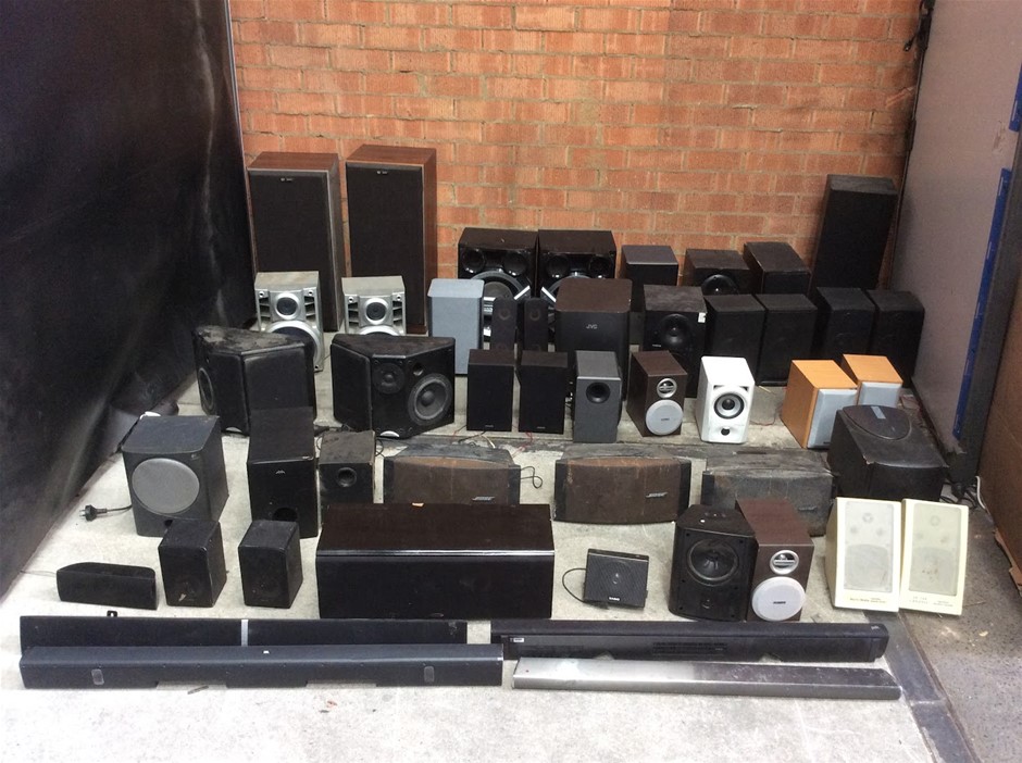Mixed Brand Speakers, Subwoofers And Soundbars