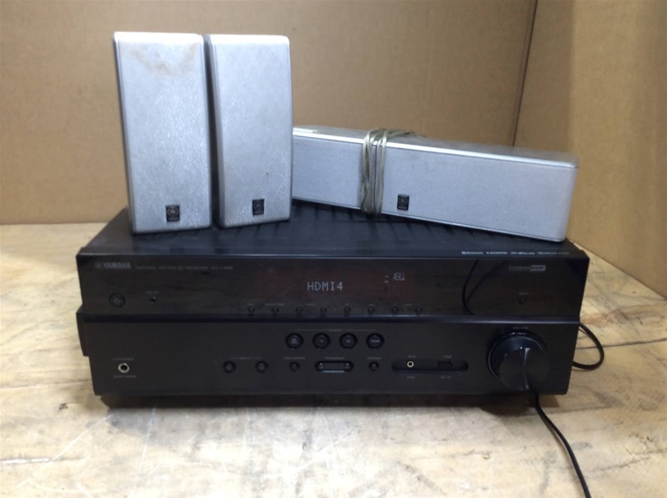 Yamaha RX-V385 AV Receiver With Yamaha NX-C120 Speakers