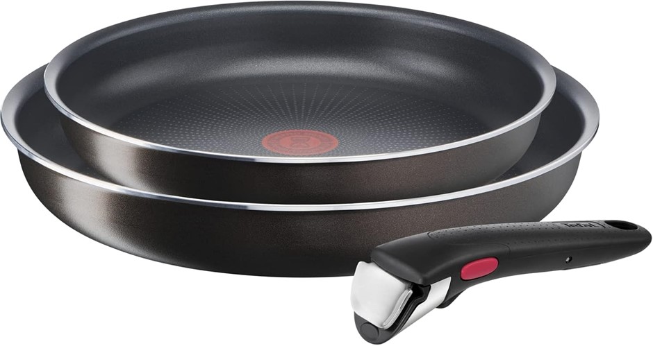 TEFAL Ingenio Easy Plus Pan Set, Removable Handle, Stackable, Non-Stick Coa