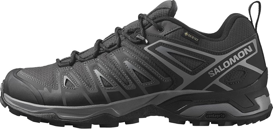 SALOMON Men's X Ultra Pioneer GTX Hiking Shoe, US 8.5, Phantom/Black/Quiet