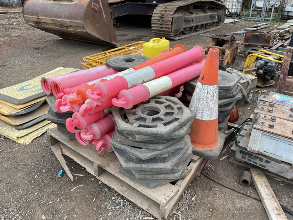 Quantity of Plastic Bollards & Bases