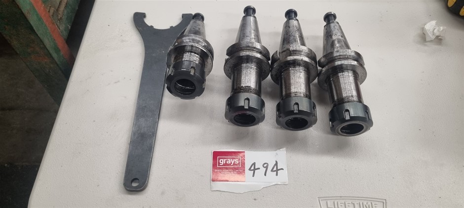 BT40 Collet chucks ER32 and spanner