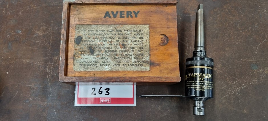 Tapmatic Tapping Attachment and Hardness Test Kit