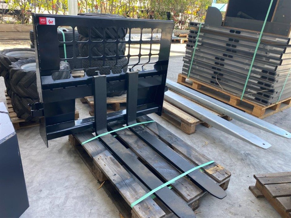 Skid Steer Fork Tyne Attachment - Unused