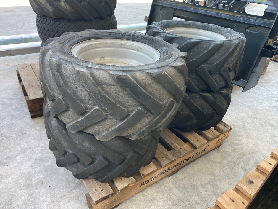 4 x Mini Loader Wheels - 23x10.5R12