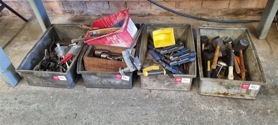 4 boxes various contents