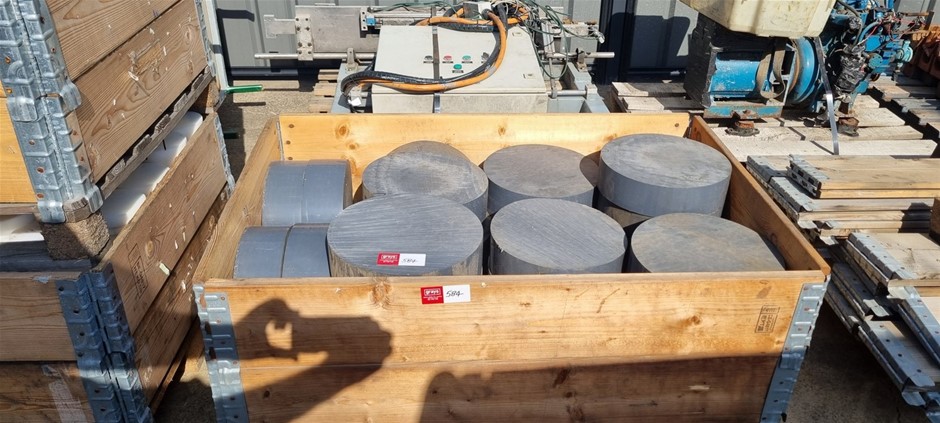 Pallet of Grey PVC billets