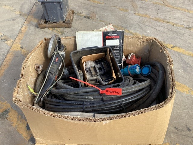 Diamond Blades, Various Hosing, Cat Brackets And More, Crate Of