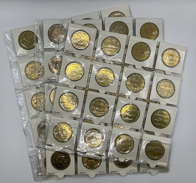 Approx. 56 x Asstd Specimen Strike, Tokens/Medals, Uncirculated