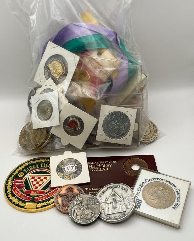 Approx. 62 x Asstd AU, Royal, Commemorative Medals & Token