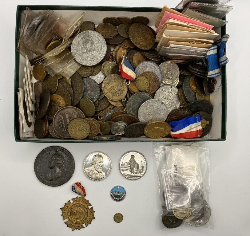 Approx. 375 x Asstd World Commemorative Medals, Medalets & Tokens