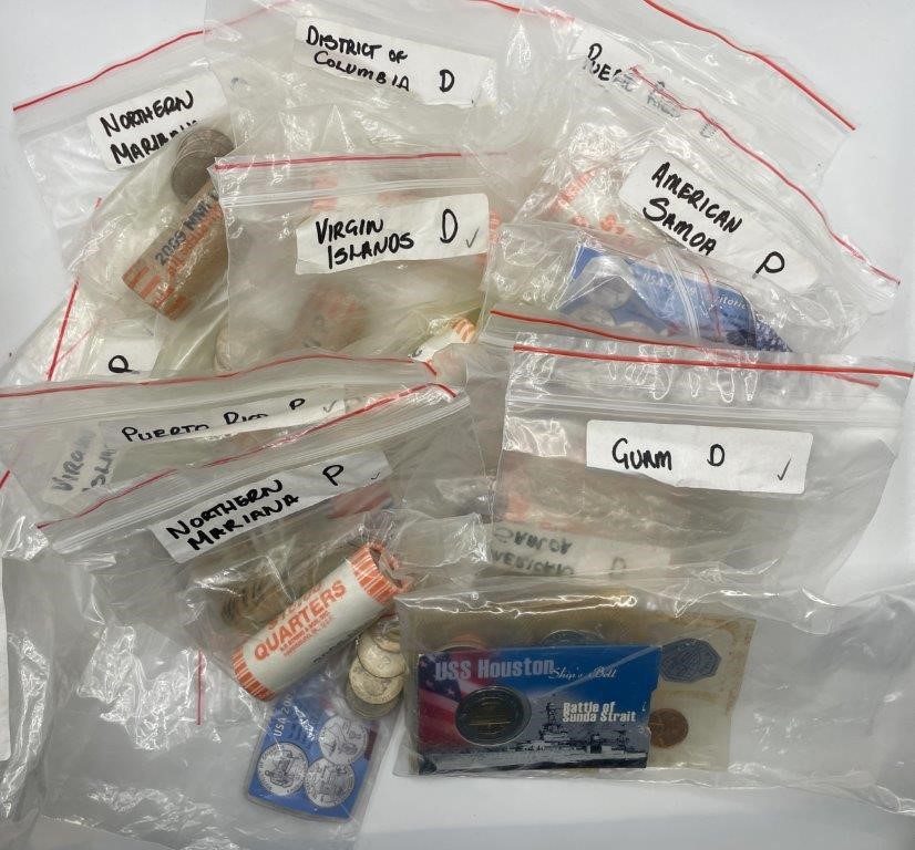 <B>Approx. 101 x Asstd USA & Canada Coins/Rolls/Proof Sets